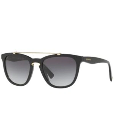 Shop Valentino Sunglasses, Va4002 In Black/grey Gradient