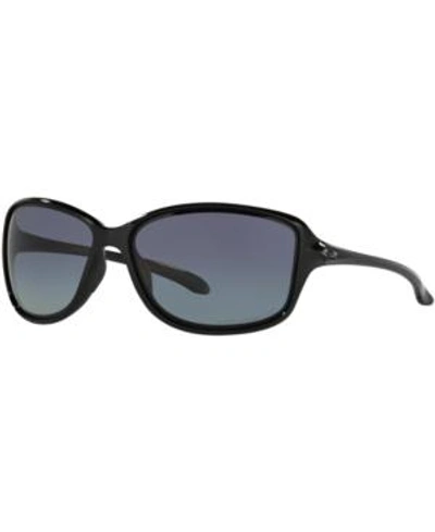 Shop Oakley Cohort Polarized Sunglasses , Oo9301 In Black Shiny/grey Gradient Polar