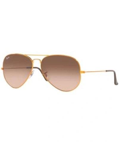 Shop Ray Ban Ray-ban Aviator Ii Large Sunglasses, Rb3026 In Bronze Shiny/pink Gradient