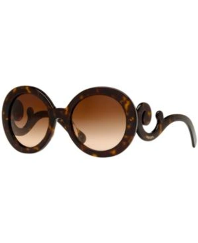 Shop Prada Sunglasses, Pr 27nsa In Tortoise Brown/brown Grad