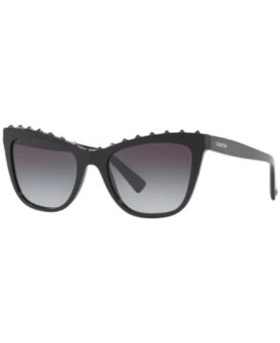Shop Valentino Sunglasses, Va4022 In Black/grey Gradient