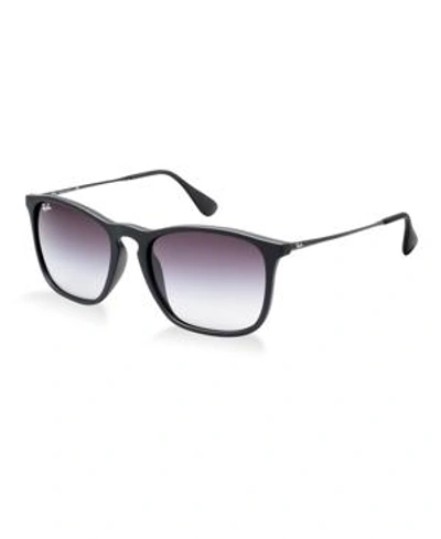 Shop Ray Ban Ray-ban Sunglasses, Rb4187 Chris In Black/grey
