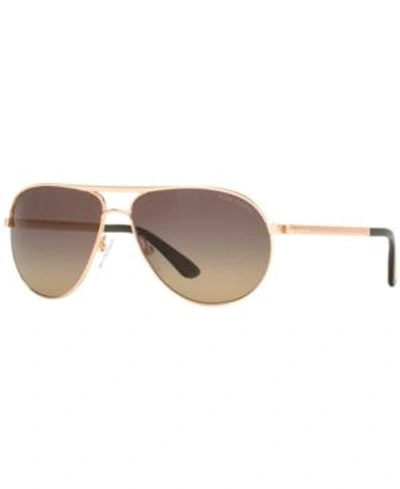 Shop Tom Ford Marko Polarized Sunglasses, Ft0144 In Gold/grey Polar