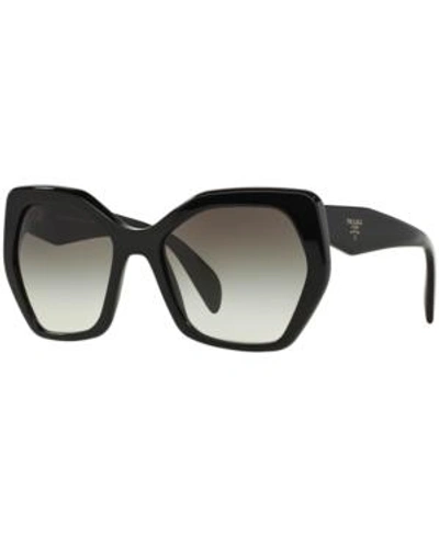 Shop Prada Sunglasses, Pr 16rs In Black/grey Gradient