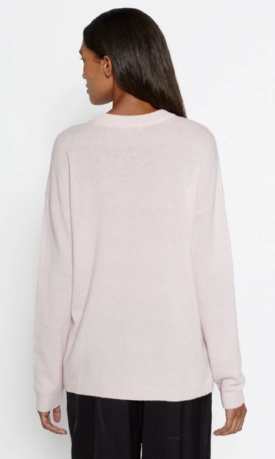 Shop Equipment Bryce Cashmere Crew In Cosmetic Pink