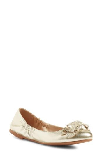 tory burch flower ballet flat