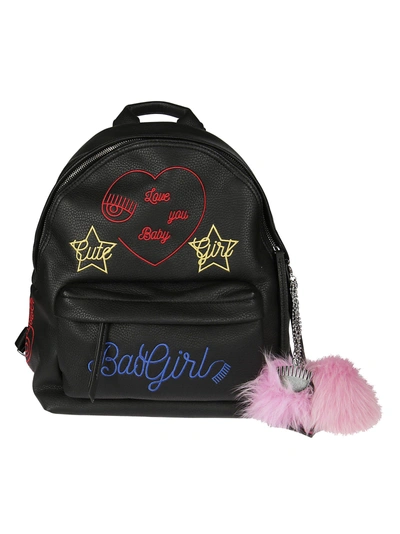 Shop Chiara Ferragni Embroidered Backpack
