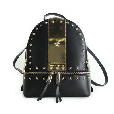 Michael Kors, Bags, Michael Kors Gold Studded Black Backpack