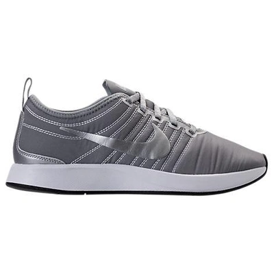 Shop Nike Women's Dualtone Racer Premium Casual Shoes, Grey