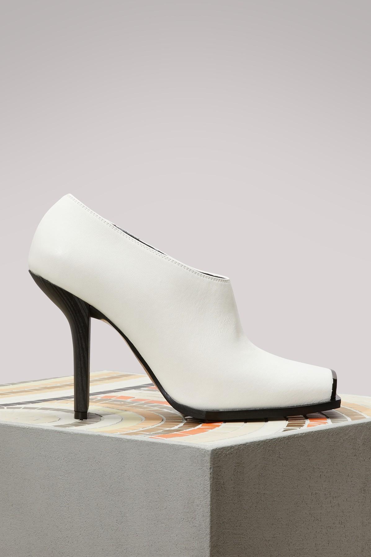 Stella Mccartney Open Toe Ankle Boots In 9001 Tinted White Modesens