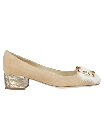 Shop René Caovilla Rene Caovilla Crystal Embellished Pumps