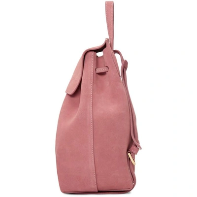Shop Mansur Gavriel Pink Suede Mini Backpack