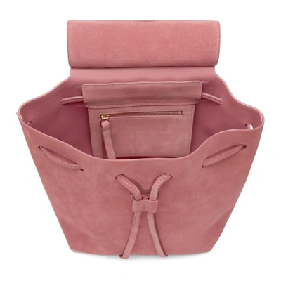 Shop Mansur Gavriel Pink Suede Mini Backpack