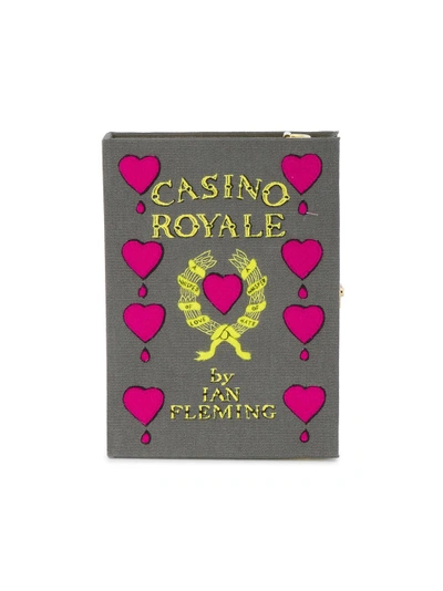 Shop Olympia Le-tan Casino Royale Book Clutch With Strap