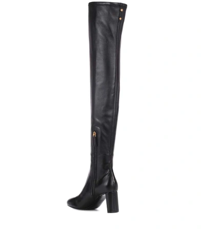 Shop Tom Ford Over-the-knee Leather Boots In Llack