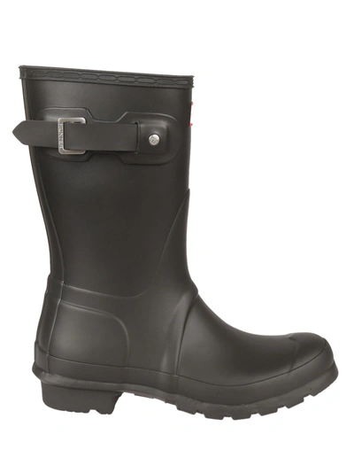 Shop Hunter Black Short Rain Boots