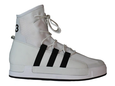 Shop Y-3 White Atta High Top Sneakers