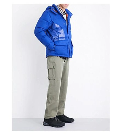 Junya Watanabe Nya Watanabe Comme Des Garcons Man X The North Face Hooded Padded Jacket In Navy