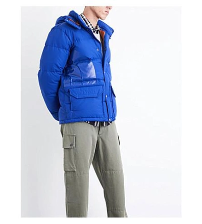 Junya Watanabe Nya Watanabe Comme Des Garcons Man X The North Face Hooded Padded Jacket In Navy