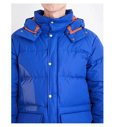 Junya Watanabe Nya Watanabe Comme Des Garcons Man X The North Face Hooded Padded Jacket In Navy