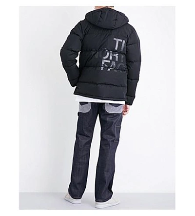 Shop Junya Watanabe X The North Face Hooded Shell-down Puffer Jacket In Black