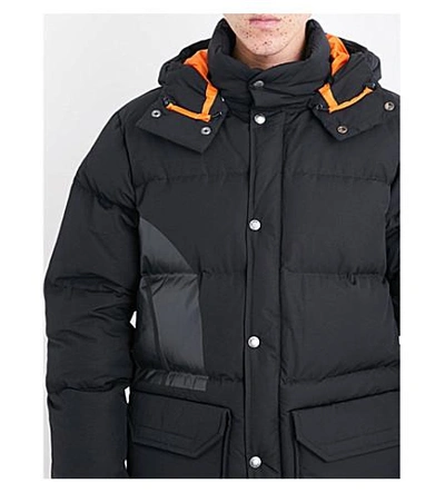Shop Junya Watanabe X The North Face Hooded Shell-down Puffer Jacket In Black