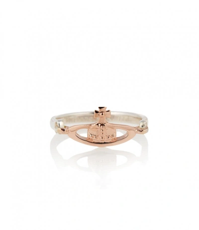 Shop Vivienne Westwood Vendome Ring Pink Gold Size Xs