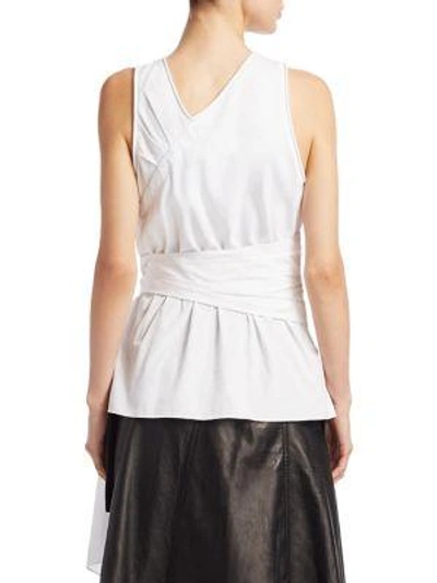 Shop 3.1 Phillip Lim / フィリップ リム Twist Front Cotton Tank Top In White