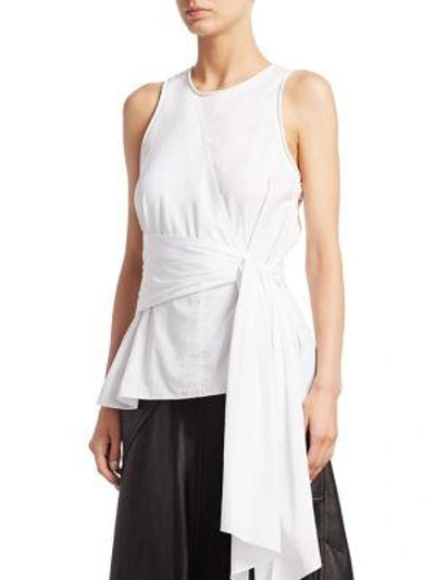 Shop 3.1 Phillip Lim / フィリップ リム Twist Front Cotton Tank Top In White