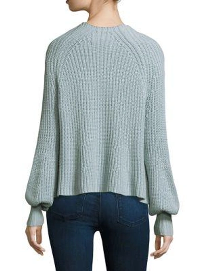 Shop Apiece Apart Sequoia Ribbed Sweater In Blue Sky