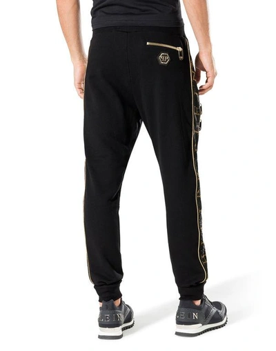 Shop Philipp Plein Hoodie/trousers "money Mayweather" In Black