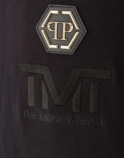 Shop Philipp Plein Hoodie/trousers "money Mayweather" In Black