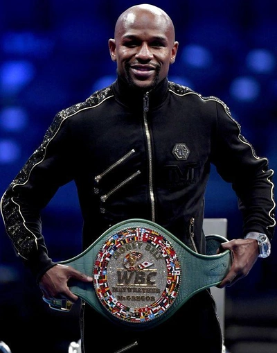 Shop Philipp Plein Hoodie/trousers "money Mayweather" In Black