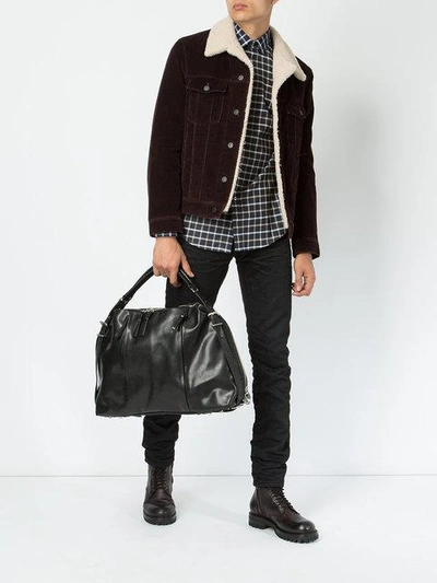Cornelian Taurus By Daisuke Iwanaga Zipped Holdall In Black