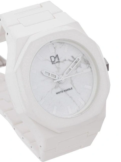 Shop D1 Milano Marble Watch In White