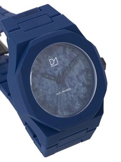 Shop D1 Milano Marble Watch In Blue
