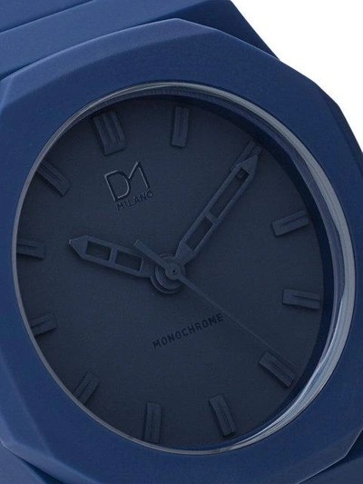 Shop D1 Milano Monochrome Watch In Blue