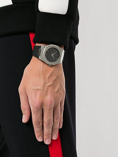Shop D1 Milano Mechanical Watch In Black