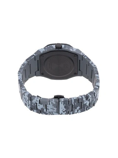 Shop D1 Milano Camouflage Watch In Grey