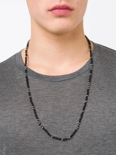 Shop M Cohen M. Cohen '4 Layer Templar Mini Gems' Necklace - Black