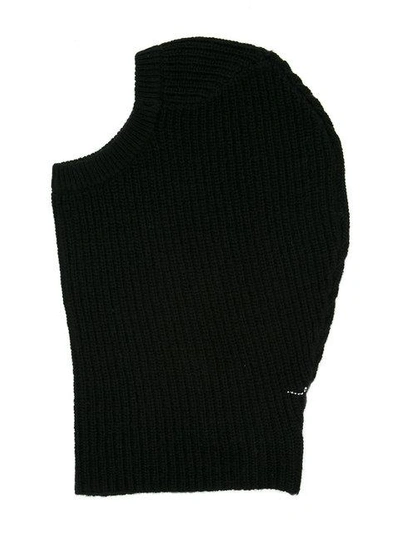 Shop First Aid To The Injured Knitted Hoodie - Black