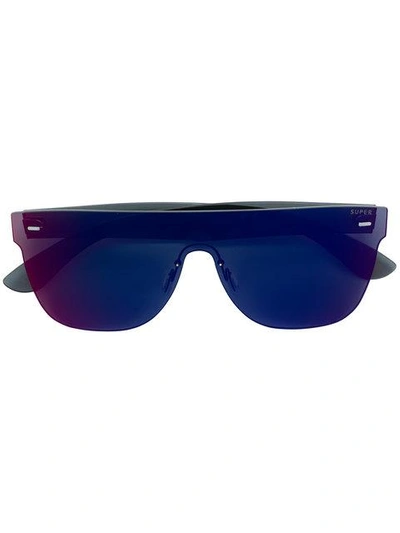 Shop Retrosuperfuture Flat Sunglasses In Multicolour