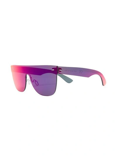 Shop Retrosuperfuture Flat Sunglasses In Multicolour