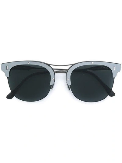 Shop Retrosuperfuture Strada Sunglasses In Black