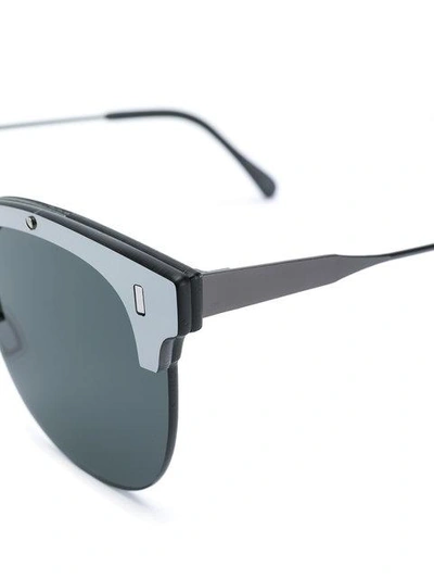 Shop Retrosuperfuture Strada Sunglasses In Black
