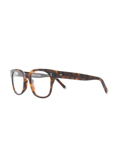 Shop Retrosuperfuture Tortoiseshell Square Glasses - Brown