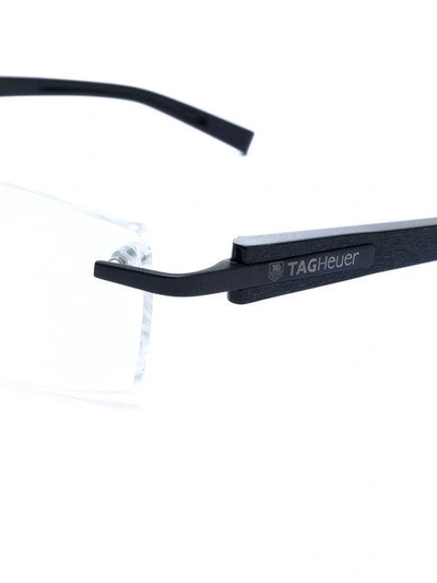 Shop Tag Heuer Square Frame Glasses