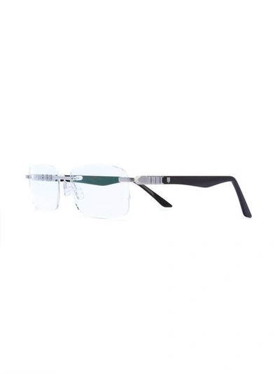Shop Tag Heuer Eyewear Rahmenlose Brille - Grau