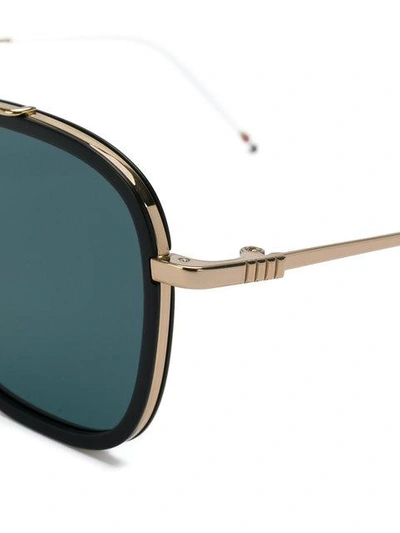 Thom Browne Square Frame Sunglasses In Black
