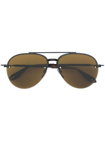 Shop Givenchy Eyewear Tinted Aviator Sunglasses - Black